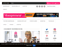 Tablet Screenshot of mompreneurmedia.com